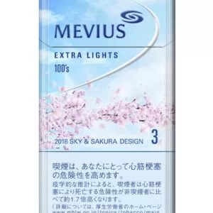 Сигареты Mevius Sky & Sakura 100's Extra Lights